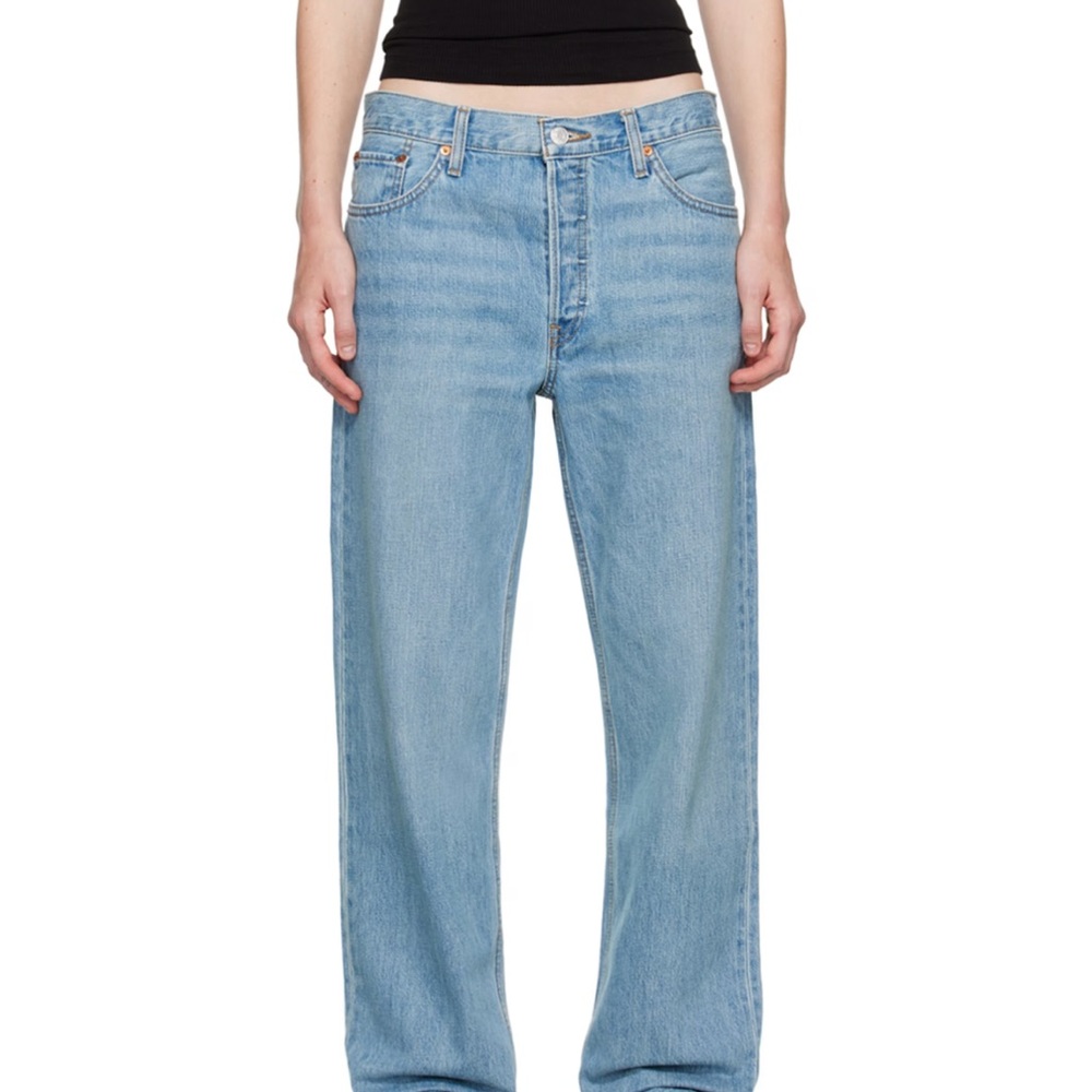Re/Done loose blue longish Jeans